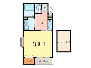 フロ－ラ岡本の物件間取画像